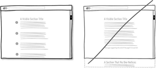 避免讓使用者產生已經滾到 "網頁最底部" 的錯覺